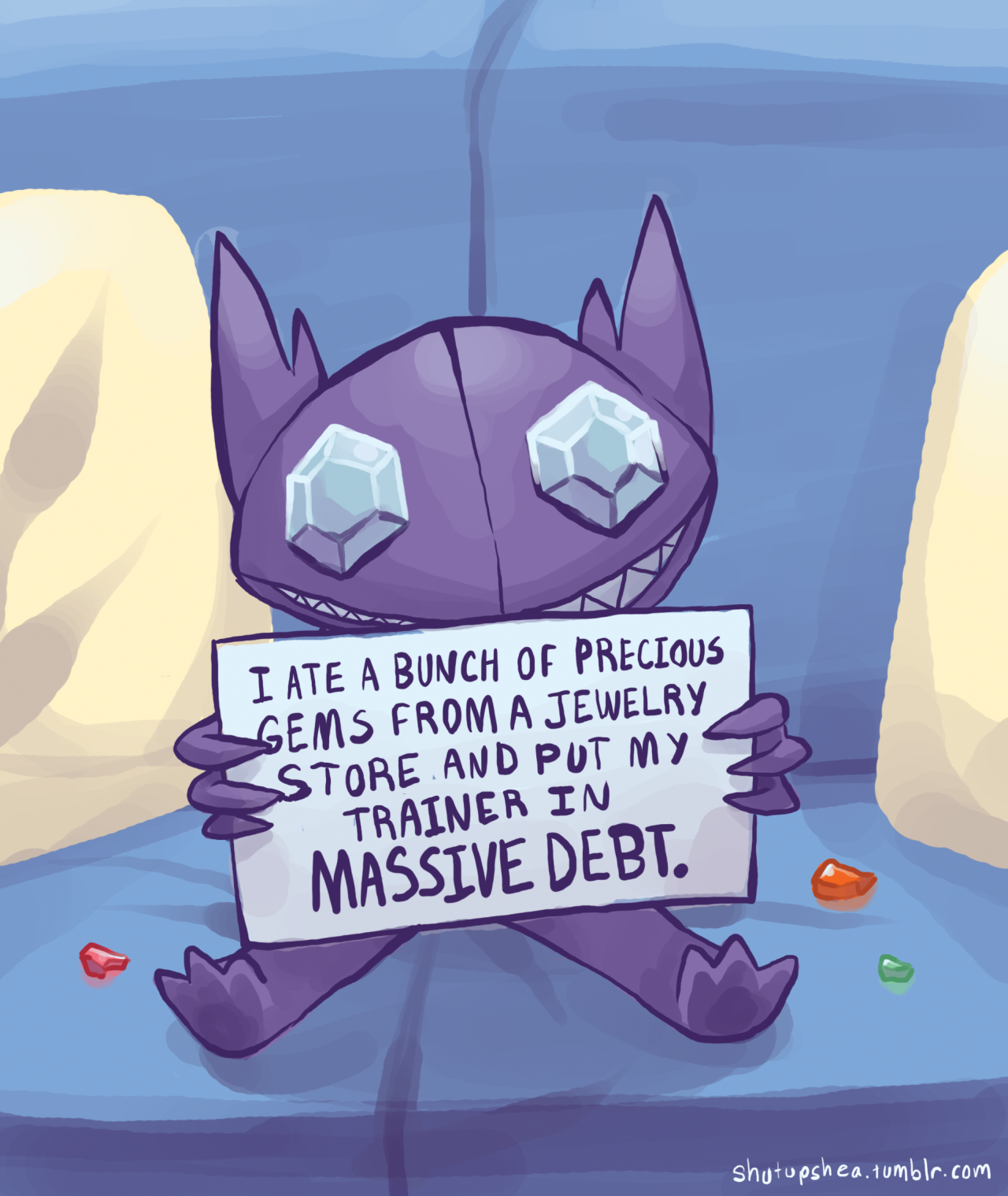 shutupshea:  I did a quick little thing for the pokeshaming bandwagon, aha. 