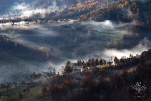 archatlas:  Landscapes of Transylvania   In the words of the artist Alex Robciuc:   I captured these photos during my journeys through the Maramures (a small county in Transylvania, Romania). The landscapes I photographed in this region are serene and