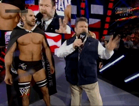 Cesaro is not impressed! XD