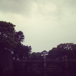 Tokyo Imperial Garden double bridge.