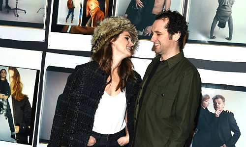 missbones:Matthew Rhys and Keri Russell @ Rag and Bone exhibition party