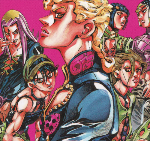 jjba golden wind volume 2 cover art scan