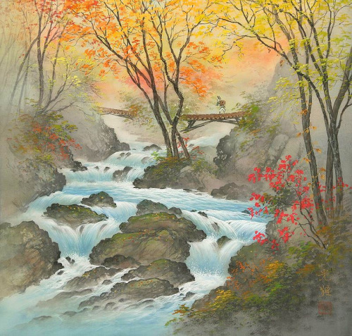 wapiti3:artwork by Koukei Kojima- Japanese Landscape painter by glenn