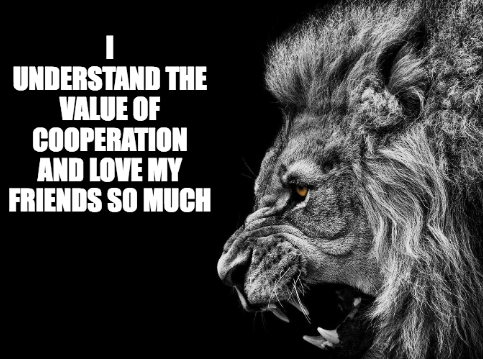 tendergothic:tearlessrain:tearlessrain:alpha bros will always pick lions and wolves to superimpose their “I’m so badass I need no one” memes on as if those aren’t the two animals most famous for having a buddy system and excellent