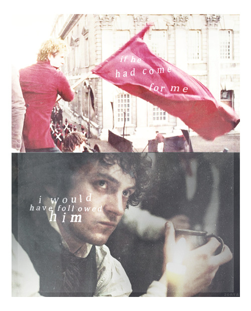 randhisenjolras:    'Enjolras disdains me,' he muttered.