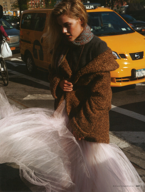 thesocietynyc:  Ashley Smith for the Elle Italia September 2014 issue, photographed by Marcelo Krasilcic and styled by Eva Geraldine Fontanelli 
