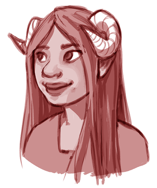figuring out how to draw hair feat. a new aradia every 2 years