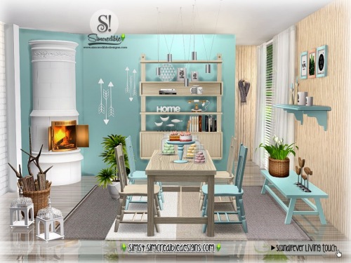 ScandiFever Living touch (decor) By SIMcredible!designs | Available at TSR.   ♦   Bedroom |   Bedr