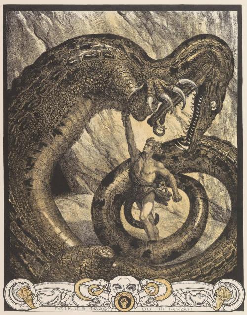 natureunveiled: Franz Stassen Illustration for Der Ring Des Nibelungen c.1913