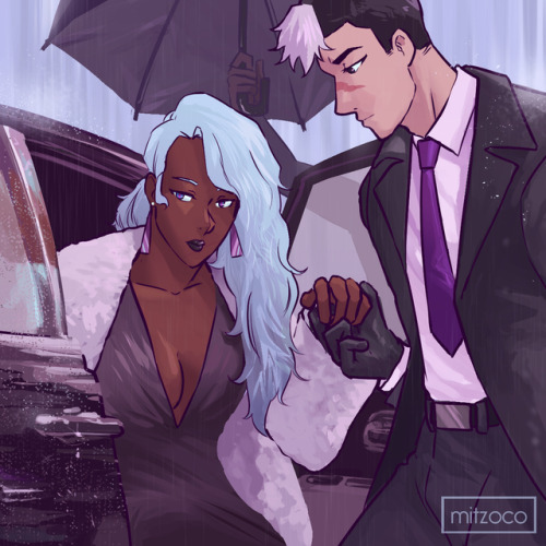 mitzoco: A dangerous couple.Inspired by A Gangster’s Wife by @tybalt-tisk.