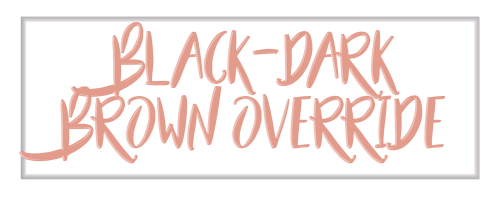 dbasiasimbr:I am finally done re-creating my black-dark brown override for the 113727123rd time,and 