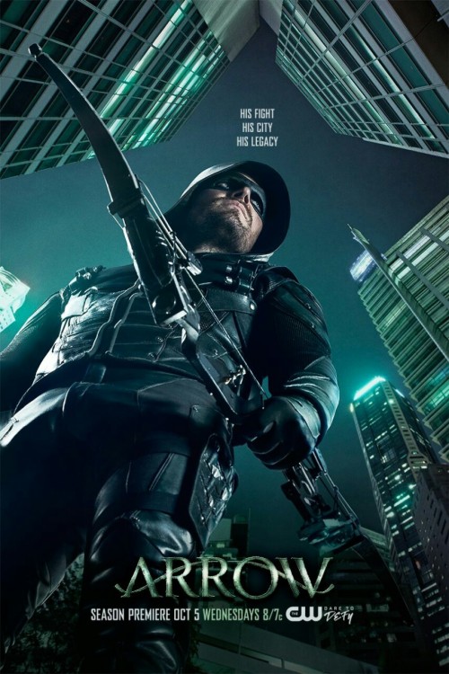 Póster promocional de la 5ta temporada de Arrow