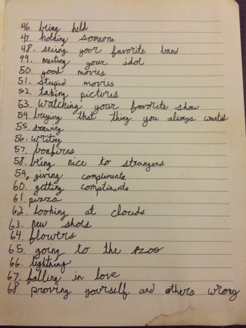 cherrygumdropz: Here is a list of reasons not to kill yourself. There are no guilt trips like &lsquo