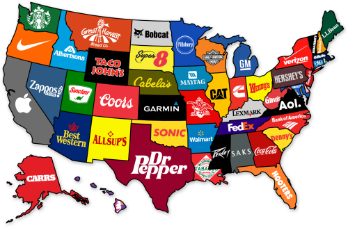 regina-skywalker:  hugsandlove15:  memewhore:  The Most Famous Brand From Each State Of The USA.  WH