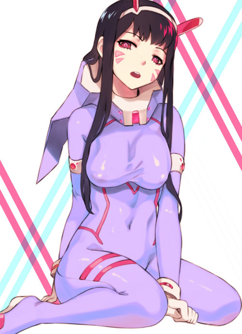 nijigenlewd:D.va in the Franxx by artist Sieyarelow