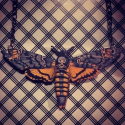 mydarling:  New death moth woodcut necklaces