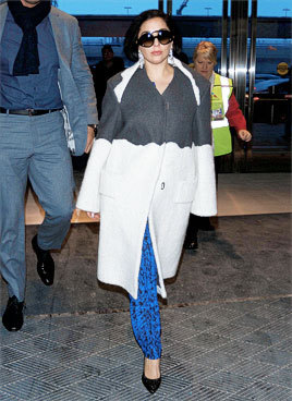 ladyxgaga: February 17th, 2015: Arriving at JFK Airport in New York City