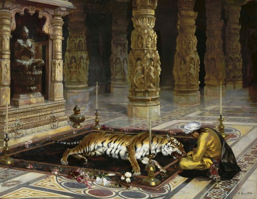Honoring the Tiger by Rudolf Ernst (Austrian, 1854–1932) 