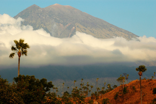 Sunrise illuminates Mount Agung and her skirt of cloudsBali, IndonesiaImage: Jorin Sievers