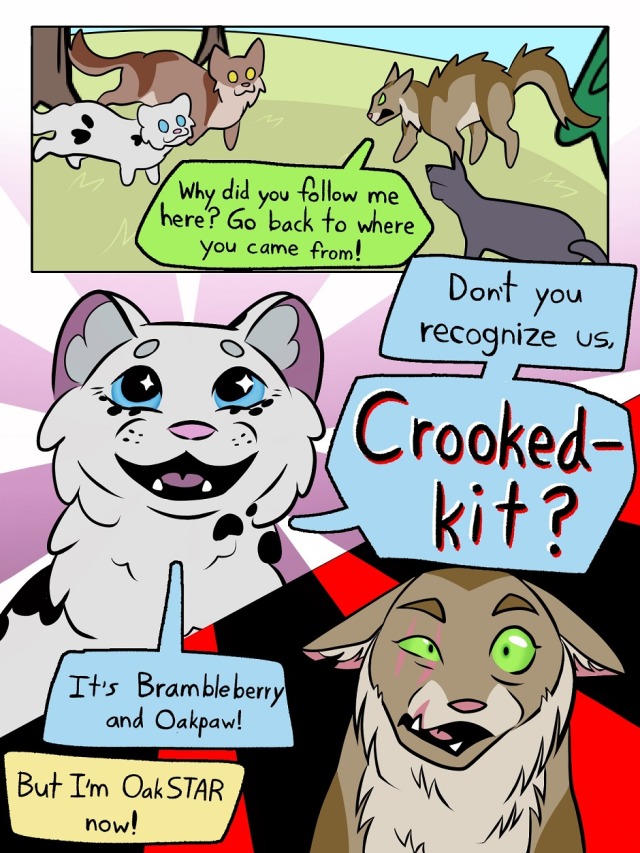 behold, Brambleberry and Shellheart making Crookedkit's life