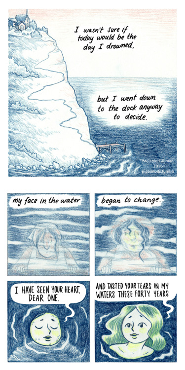pigeonbits:Here’s the full 24 hour comic I drew yesterday, called “The Fish Wife”.  Thank you to eve