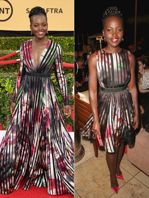 blackladyjeanvaljean:  spoonmeb:  theblacksmithsdaughter:  I’m really disappointed in you tumblr, really disappointed that no is talking about this day-to-night Barbie transformation of Lupita N’yongo’s dress for the SAG awards. smdh so disappointed