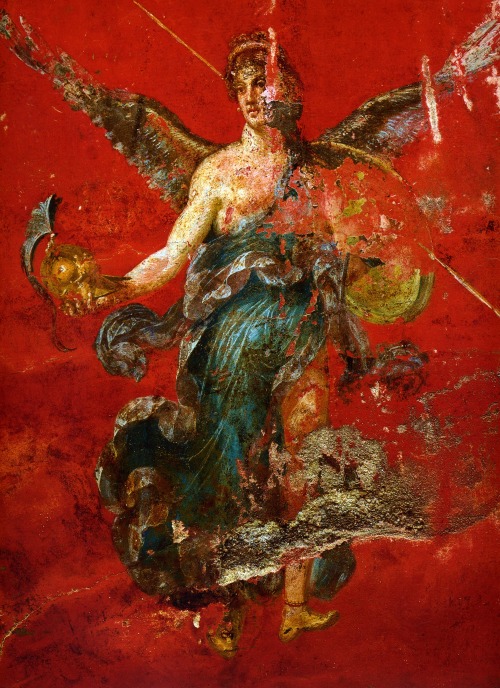 langoaurelian: WINGED NIKE from POMPEII “Nike(Victory) Athena: alternatively She stands a