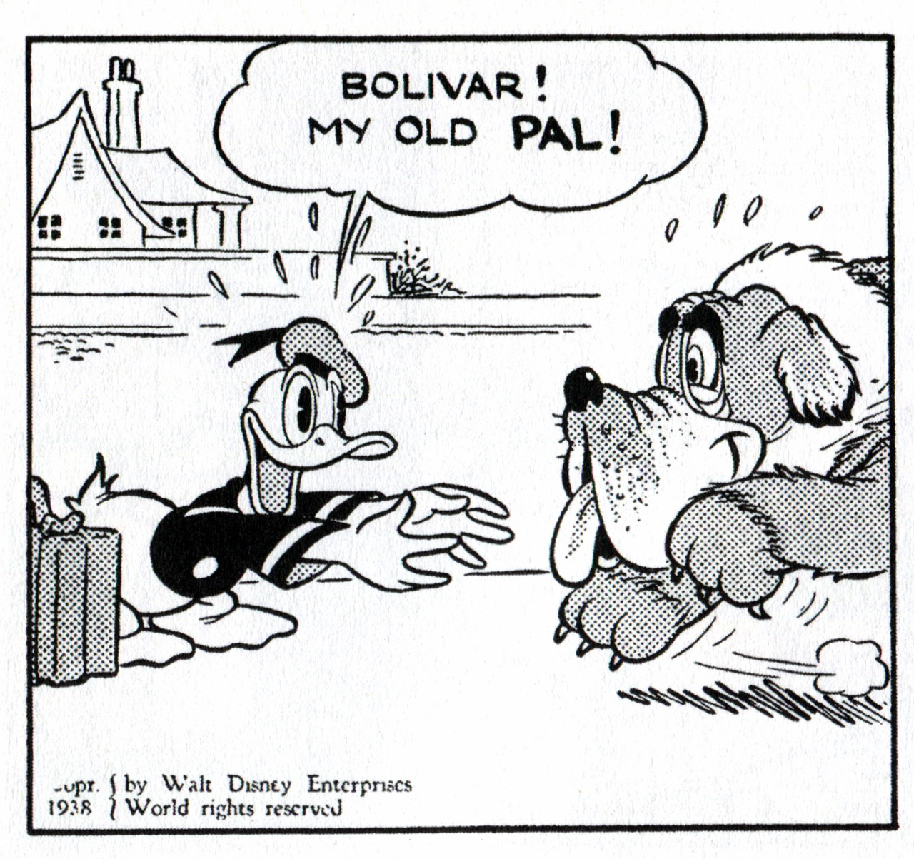 gameraboy:  Donald Duck newspaper comic by Al Taliaferro, April 11, 1938