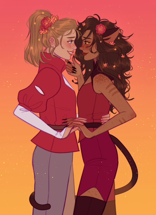 mgtxs:a few shera (mostly catra) commissions from last month!