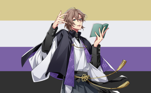 New gender: Nonbinary flag but made out of Gentaro’s color palette