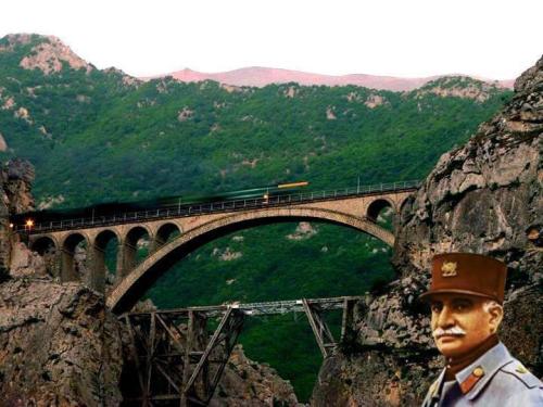 loveforiran:Reza Shah and the famous Veresk bridge of Iran