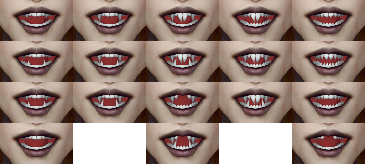 teeth 2019 [cerberus] - The Sims 4 Create a Sim - CurseForge