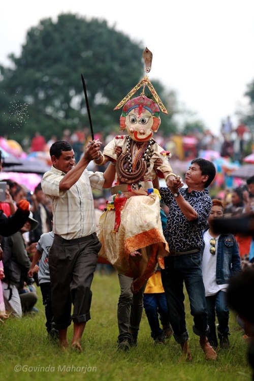 Masked dancer as Ganesha, Nepal, photo by Govinda Mahrjan