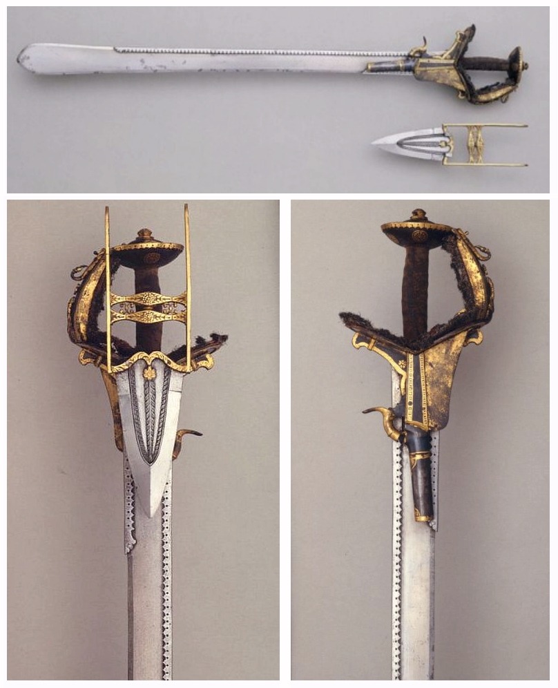 petermorwood:  A khanda broadsword from Rajasthan, Northern India, in the mid-1800s,