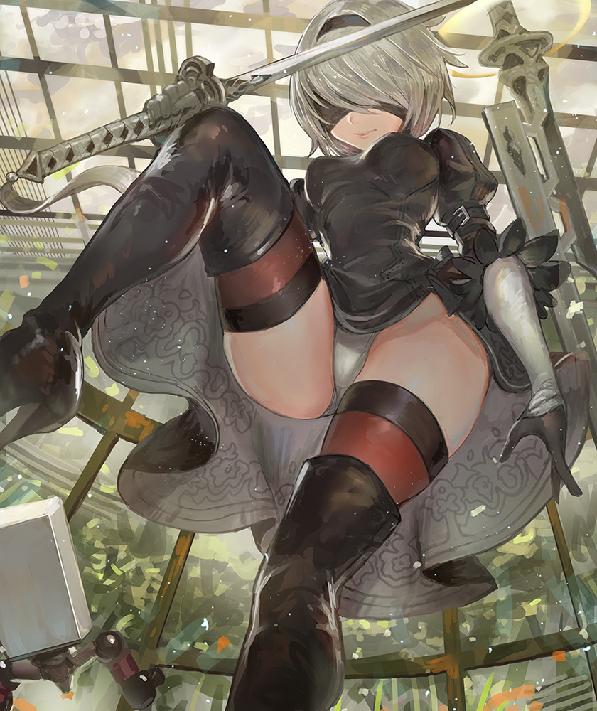 ninsegado91: hentaibeatx:   Yorha 2B Set 2!  Have some more irresistible android