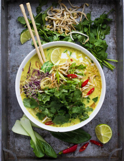 veganfeast:  Malaysian Laksa Soup by Shanyara