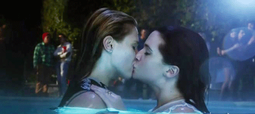 Lesbian In A Pool