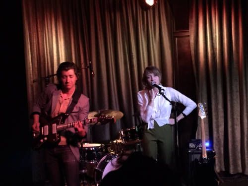 strangedaysindeed9: Alex Turner on stage with Alexandra Savior at The Hotel Cafe, LA, 12 May 20