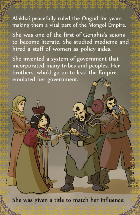rejectedprincesses: Alakhai Beki (c.1191-([post 1230]): Princess Who Runs the State Man, Mongolian f
