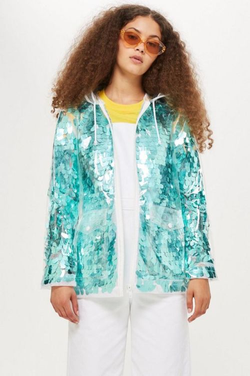 okaywowcool: sequin rain jacket more mermaid-inspired fashion | more festivalwear