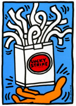 chlorine2000:  Lucky Strike, 1987 Keith Haring