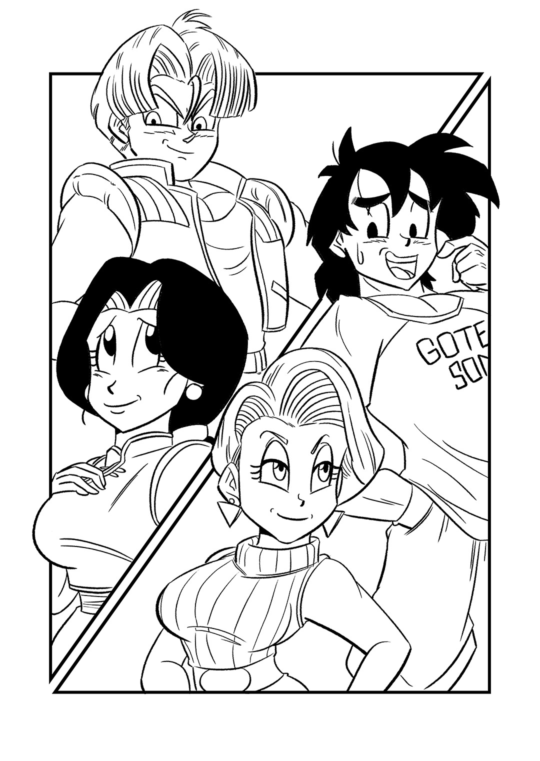 Started a new comic on Patreon, “The Switch Up!”  Trunks visit the Son&rsquo;s