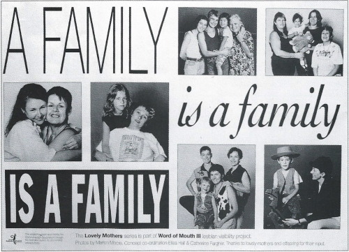 lesbianartandartists:  A Family is a Family is a Family, from “Lovely Mothers” series