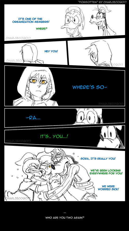 chachacharlieco:  Of course, I’m gonna include Donald and Goofy to suffer as well.