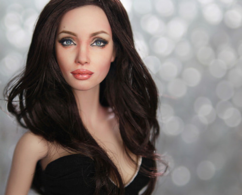 #AngelinaJolie #ooak #repainted #Doll by ncruz.com on eBay now for auction at: www.eb