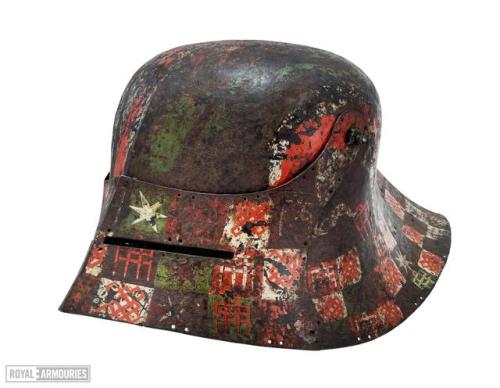 German sallet, circa 1490.from The Royal Armouries Collection
