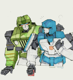 okometabero00:    Hound Mirage ハウンドとリジェ　少し前に描いたもの   