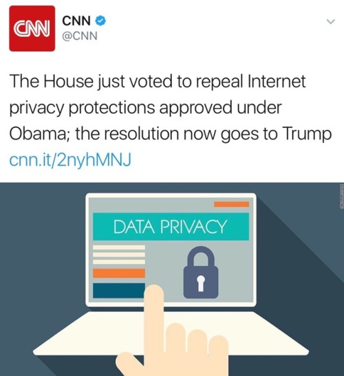 odinsblog: REPUBLICANS just sold your internet privacy to anonymous corporations, advertisers, insurance companies, employers & potential employers, and to anyone else with enough money to buy your browsing history - without your consent  “We are