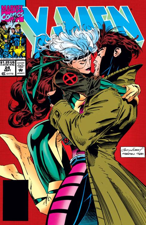 based on the cover of X-Men #24 (1993) by Andy Kubert and Matthew RyanRogue and Gambit Invented Roma