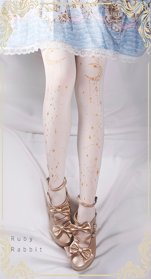 truth2teatold:  Ruby Rabbit Drops of the Moon stockings pre-order 